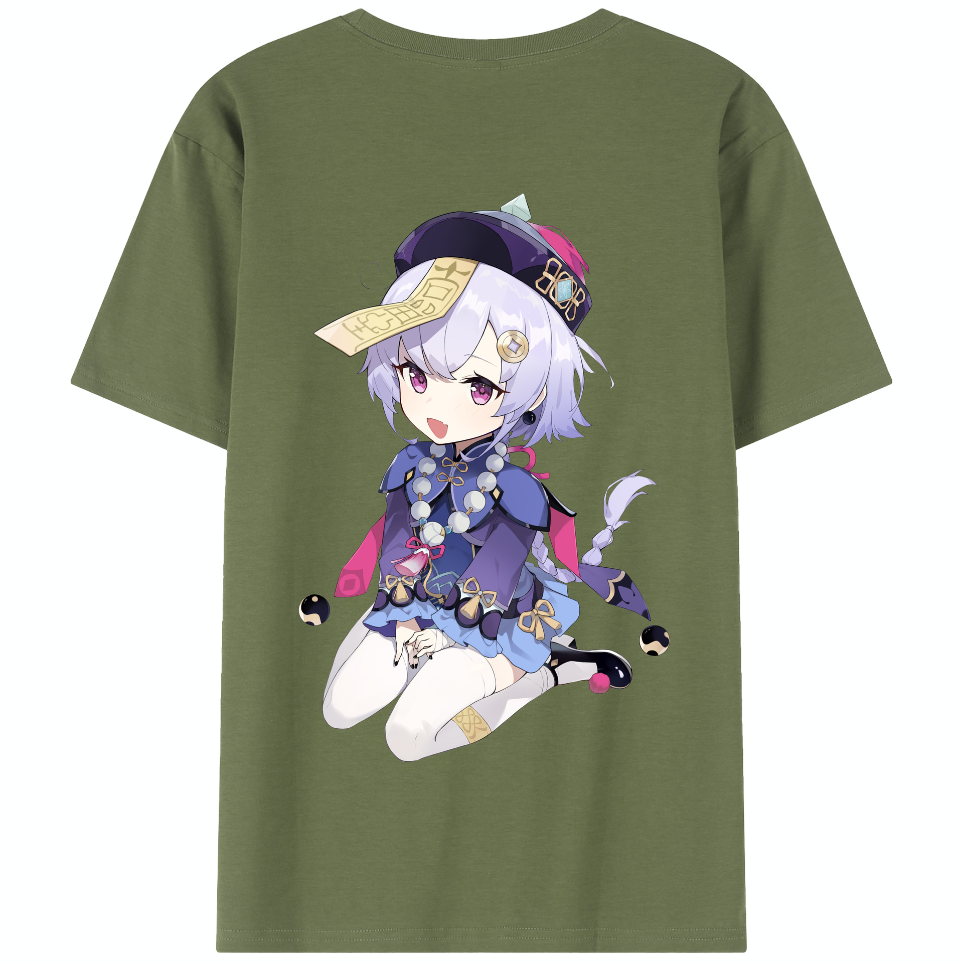 げんし神 七七 なな  genshin Nana 綿100％半袖Tシャツ（背面プリント）